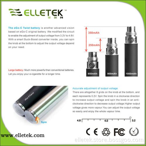 2013 Best E Cigarette Variable Voltage 3.2V-4.8V EGO Twist